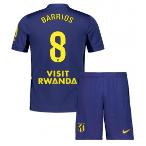Fotbalové Dres Atletico Madrid Pablo Barrios #8 Dětské Venkovní Oblečení 2025-26 Krátký Rukáv (+ trenýrky)